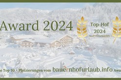 The winners of the first bauernhofurlaub.info Award have been chosen - bauernhofurlaub.info
