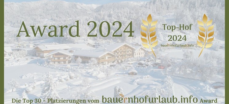 The winners of the first bauernhofurlaub.info Award have been chosen - bauernhofurlaub.info