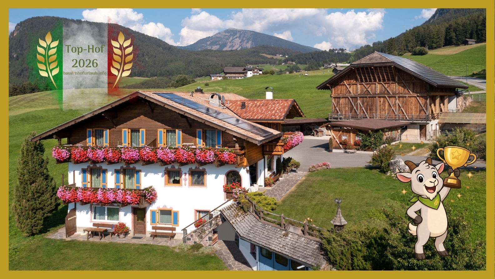 Les meilleures exploitations agricoles d'Italie en 2026 : le Tyrol du Sud domine - bauernhofurlaub.info