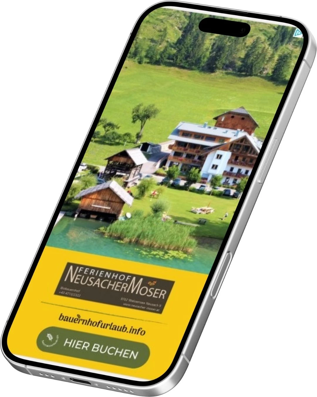 Voorbeeld: Banner op de home- en zoekpagina