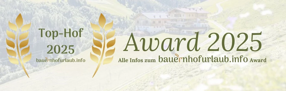 bauernhofurlaub.info Award 2025 &ndash; Gewinner