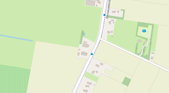 Urlaub auf dem Bauernhof auf Satellitenbild