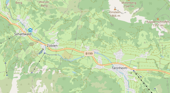 Urlaub auf dem Bauernhof auf Karte