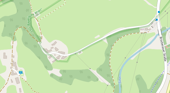 Urlaub auf dem Bauernhof auf Satellitenbild