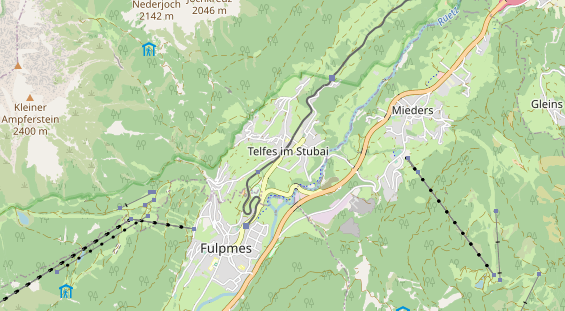 Accommodation on map
