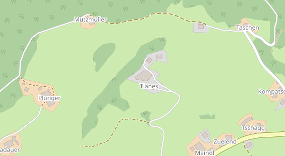 Urlaub auf dem Bauernhof auf Satellitenbild