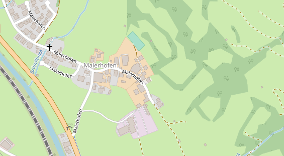 Unterkunft op satellietbeeld