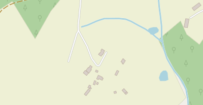 Urlaubsbauernhof auf Satellitenbild