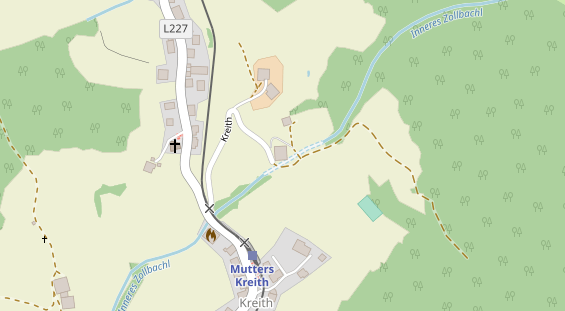 Urlaub auf dem Bauernhof auf Satellitenbild