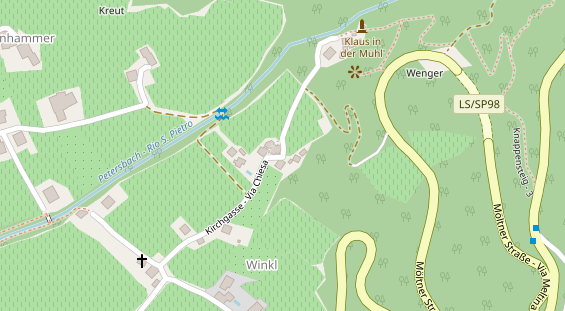 Urlaub auf dem Bauernhof auf Satellitenbild