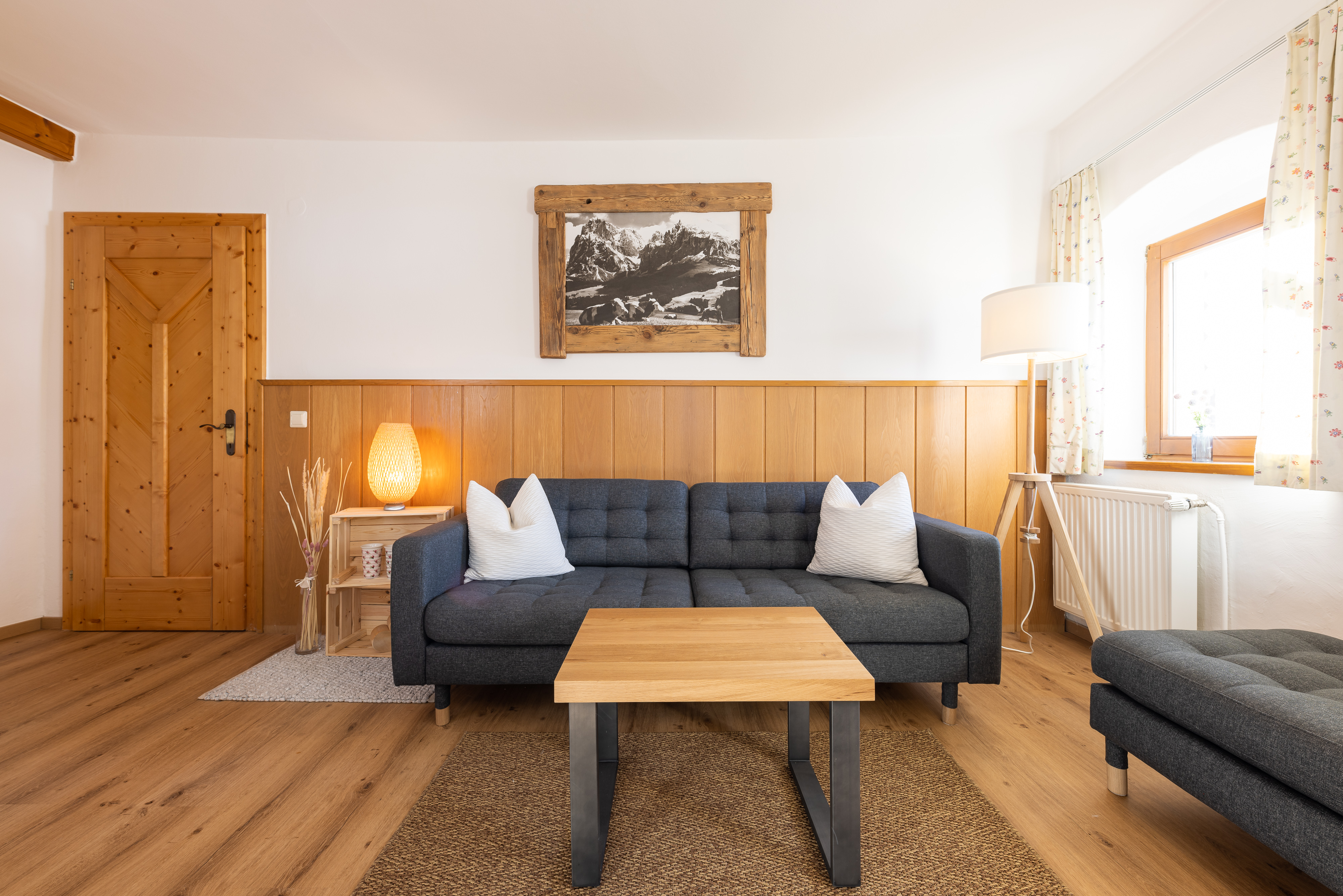 Ferien Bauernhof - Wohnzimmer/Wohnküche - AMPFERSTEIN