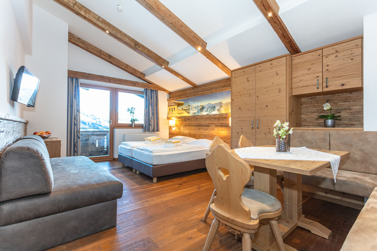 Ferien Bauernhof - Schlafzimmer 1  - Ferienwohnung Hochkogel