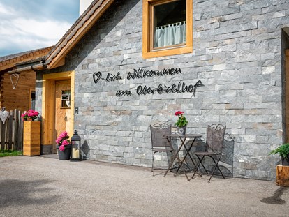 Urlaub auf dem Bauernhof - Gemeinschaftsterrasse - Neuseß - Der Oberbichlhof