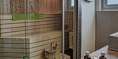 Urlaub auf dem Bauernhof - ideal für: Sportler - Glatzental - Finnische Sauna in der Ferienwohnung Storchennest - Schwalbenhof