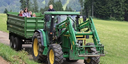 Urlaub auf dem Bauernhof - Tiere am Hof: Ponys - Deutschland - Traktorrundfahrt - Erlebnishof Reiner