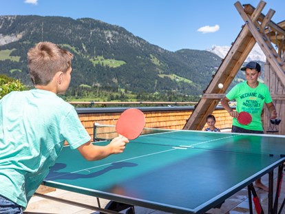 Urlaub auf dem Bauernhof - Österreich - Tischtennistisch - Biobauernhof Mittermoos