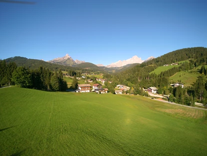 Urlaub auf dem Bauernhof - ideal für: Pärchen - Almdorf (Saalfelden am Steinernen Meer) - Ausblick vom Haus - Mittersteghof