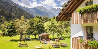 Urlaub auf dem Bauernhof - Art der Unterkunft: Ferienwohnung - Südtirol - Untermairhof Garten - Untermairhof