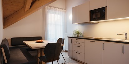 Urlaub auf dem Bauernhof - ideal für: Senioren - Italien - Küche Wohnungen - Untermairhof
