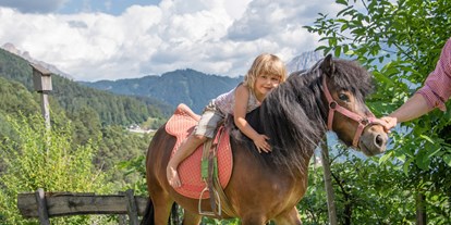 vacation on the farm - Tiere am Hof: Streicheltiere - Italy - Ponyreiten - Wieserhof