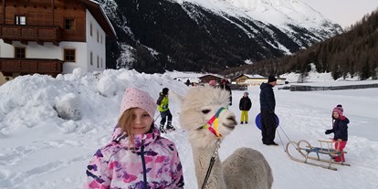 Urlaub auf dem Bauernhof - Hunde: nur auf Anfrage - Tirol - Kostenlose Lama-Alpakawanderung - Reiterhof Alpin Appart