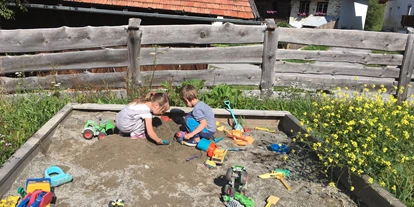 Urlaub auf dem Bauernhof - Mithilfe beim: Tiere füttern - Blons (Arzl im Pitztal) - Kinderspielplatz der Veitenhof - Bio und Reiterhof der Veitenhof