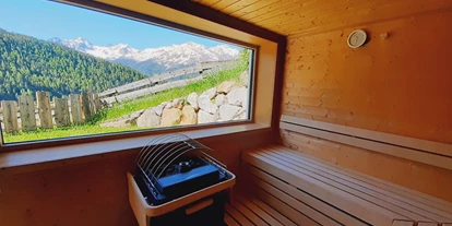 vacances à la ferme - Aufenthaltsraum - Ötztal - Sauna mit Panoramablick - Bio und Reiterhof der Veitenhof