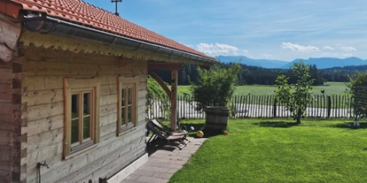 vacances à la ferme - Terrasse oder Balkon am Zimmer - Taching am See - Hofalm - Huberhof Hinzing