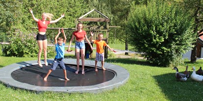 Urlaub auf dem Bauernhof - ideal für: Ruhesuchende - Chiemgau - Inground Trampolin - Hochgallinger Hof