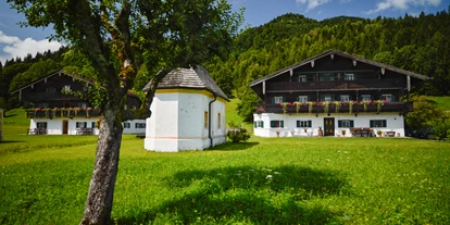 wakacje na farmie - Gemeinschaftsterrasse - Alpbach - Bio-Bergbauernhof Trojerhof