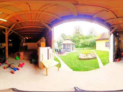 nyaralás a farmon - Schwimmmöglichkeit: Außenpool - Spielscheune Ferienhof Hohe
360° Aufnahmen - virtueller Rundgang - Ferienhof Hohe