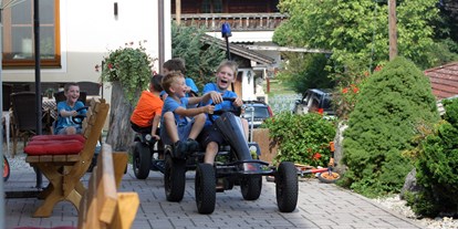 Urlaub auf dem Bauernhof - Tagesausflug möglich - Bayern - Gokarts für unsere Hausgäste - Wastelbauerhof