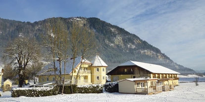 Urlaub auf dem Bauernhof - Preisniveau: moderat - Kleinedling (St. Andrä, Wolfsberg) - Hof südseitig im Winter - Ferien am Talhof