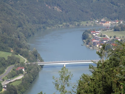 Urlaub auf dem Bauernhof - Umgebung: Urlaub in den Hügeln - Grillmoos - unser wunderschöne Donaublick - Eselgut  mit  Donautraumblick