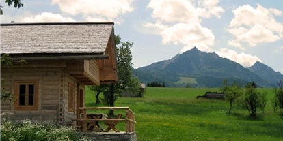 Urlaub auf dem Bauernhof - Mithilfe beim: Tiere füttern - Hiltenwiesen - Brunbacher - Ferienhütte Wolfgangsee