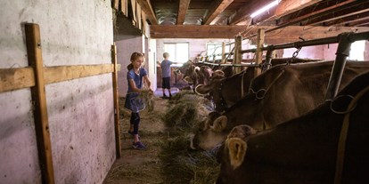 Urlaub auf dem Bauernhof - Tiere am Hof: Kühe - Kärnten - Familienwanderhof Eggeler