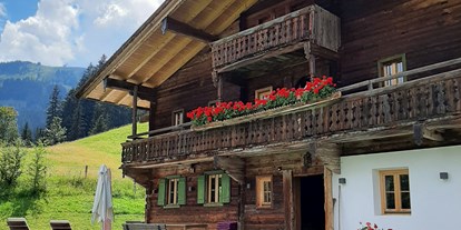vacanza in fattoria - Terrasse oder Balkon am Zimmer - Hütten (Leogang) - Nobahof in Alleinlage - Nobahof am Wilden Kaiser