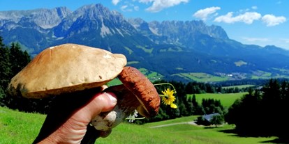Urlaub auf dem Bauernhof - ideal für: Pärchen - Tiroler Unterland - Schwammerlzeit am Nobahof - Nobahof am Wilden Kaiser