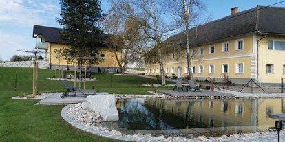 Urlaub auf dem Bauernhof - nachhaltige Landwirtschaft - Oberösterreich - Schwimmteich - Grafhaidergut
