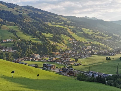 Urlaub auf dem Bauernhof - Tagesausflug möglich - Bsuch - Die morgendliche Aussicht ins Tal - Ferienwohnungen Perfeldhof