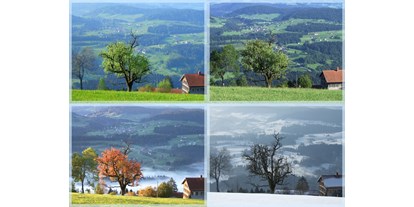 Urlaub auf dem Bauernhof - Frühstück - Weitnau - Zu jeder Jahreszeit ein schöner Blick ins Tal und zu den Bergen. - Haus Adlerhorst