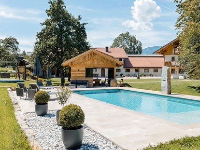 Urlaub auf dem Bauernhof - Skitouren - Hütten (Leogang) - Unser Schwimmbad - Ferienparadies Taxen