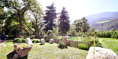 vacanza in fattoria - Hunde: erlaubt - Trentino-Alto Adige - im Bauerngarten wachsen viele Kräuter und Salat für Ihre Küche - Biogutshof Castel Campan