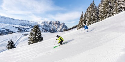 Urlaub auf dem Bauernhof - Almwirtschaft - Skiurlaub auf der Seiser Alm/Val Gardena
Abfahren auf der größten Hochalm Europas - Binterhof