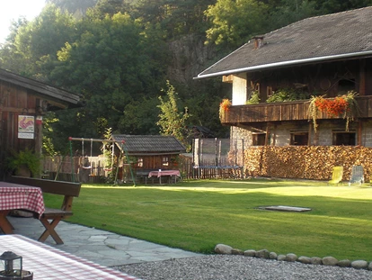 počitnice na kmetiji - Gemeinschaftsterrasse - St. Andrä (Trentino-Südtirol) - Ferienwohnungen Oberwieserhof