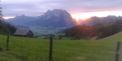 Urlaub auf dem Bauernhof - ideal für: Mitarbeit - Bischoffeld - Sonnenuntergang am Möslhof - Bio-Bergbauernhof Möslhof