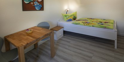 Urlaub auf dem Bauernhof - Umgebung: Urlaub in Stadtnähe - Deutschland - Kinderschlafzimmer - Nordsee nähe Büsum Ferienhof Karstens