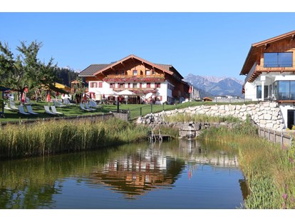 Urlaub auf dem Bauernhof - Tirol - Schwimmteich - Feriengut Unterhochstätt