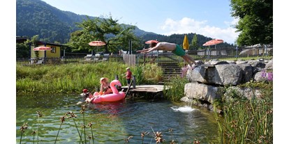 Urlaub auf dem Bauernhof - Schwimmen - Tiroler Unterland - Schwimmteich - Feriengut Unterhochstätt