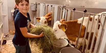Urlaub auf dem Bauernhof - Art der Landwirtschaft: Milchbauernhof - Ramsau am Dachstein - Baby- und Kinderferienbiobauernhof Sinnhubbauer